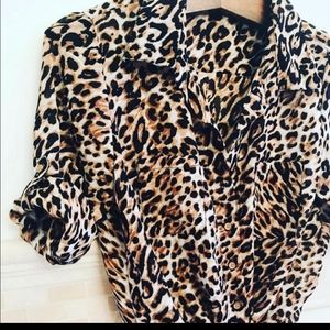 Leopard print blouse